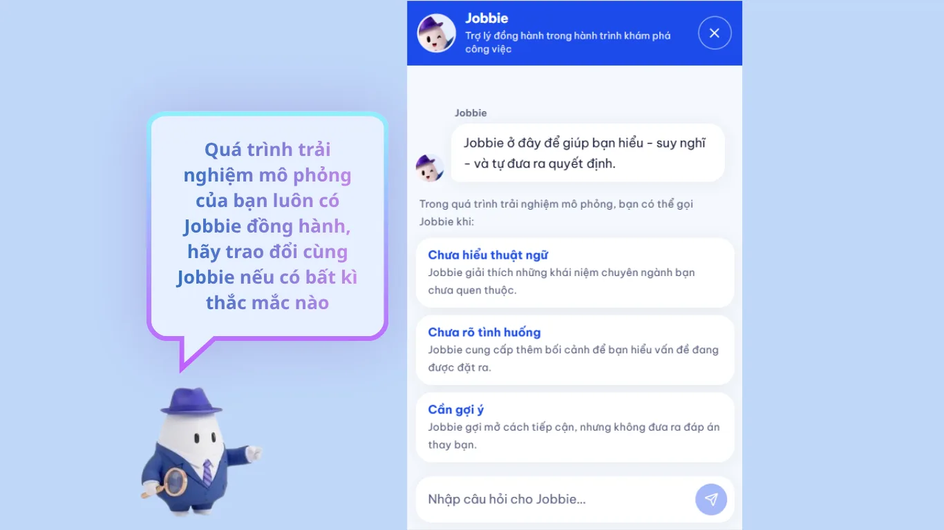 Nhận hỗ trợ từ Jobbie