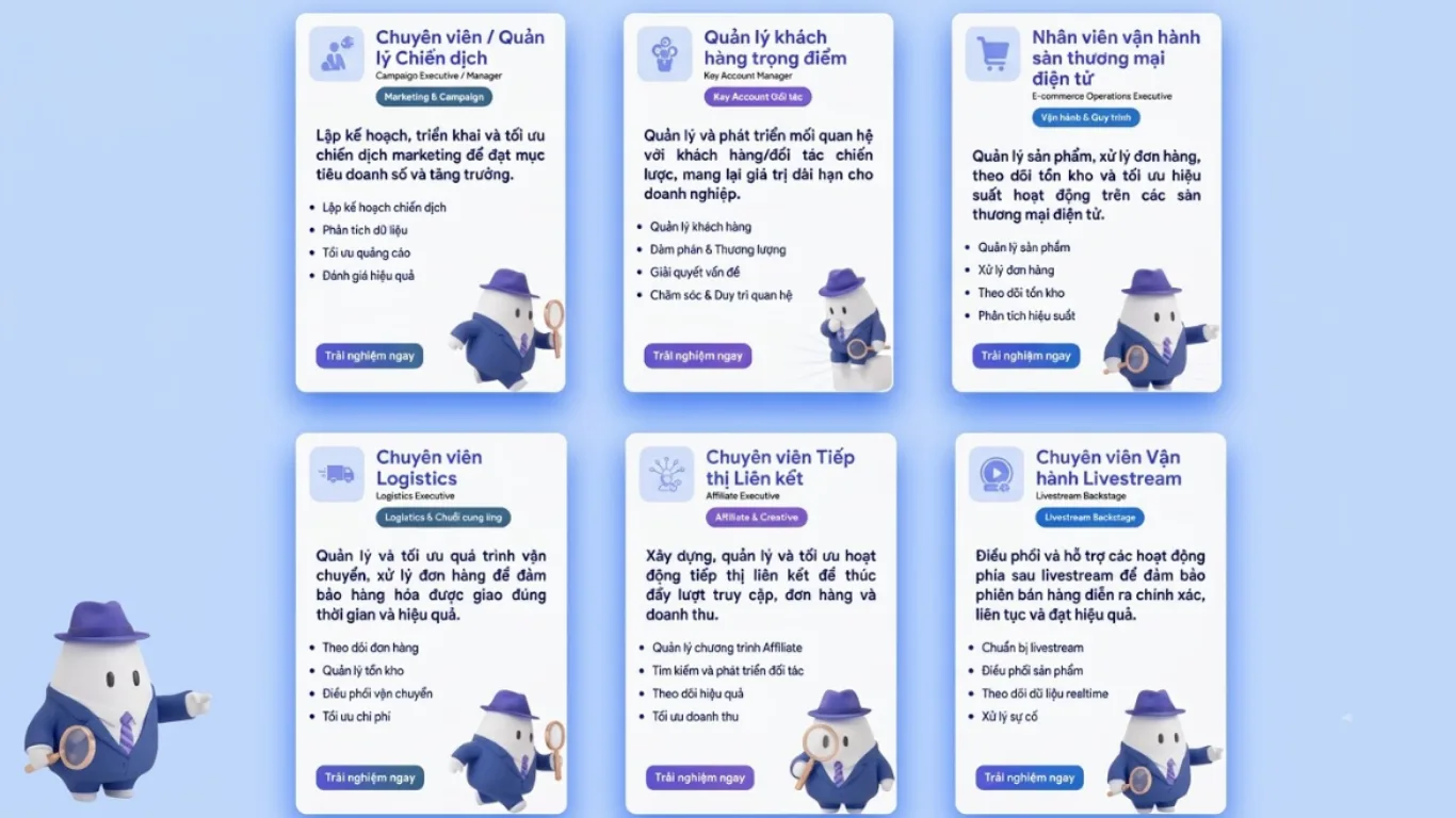 JobLens có những vị trí nào